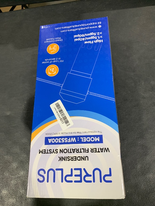 Photo 1 of PUREPLUS Under Sink Water Filter, 22000 Gallons, 99.99% Chlorine Reduction, NSF/ANSI 42 Certified,Removes Heavy Metals,Chlorine, Direct Connect Under Counter Water Filtration System