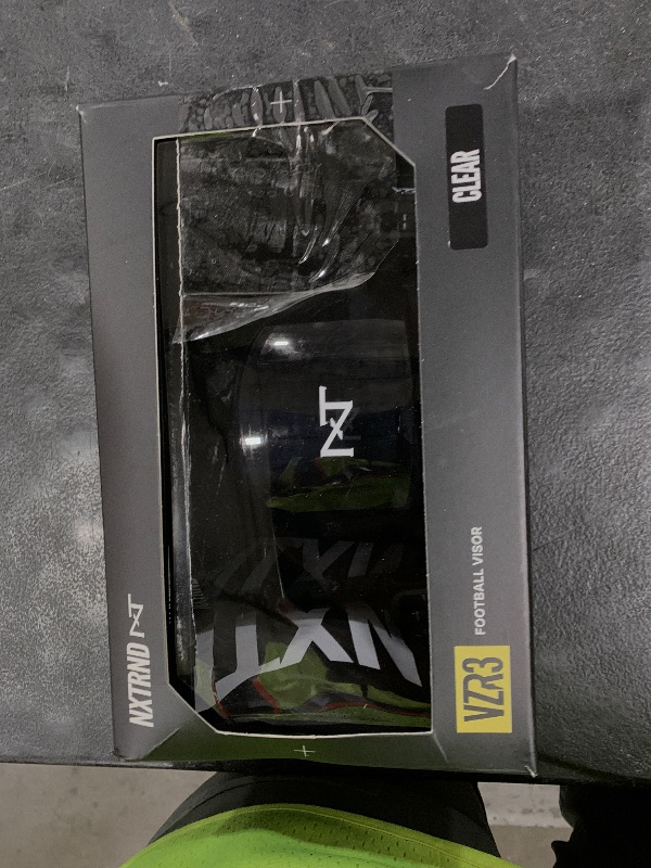Photo 1 of Nxtrnd VZR3 Football Visor, Curved Lens Technology, Fits Adult & Youth Football Helmets (Clear)