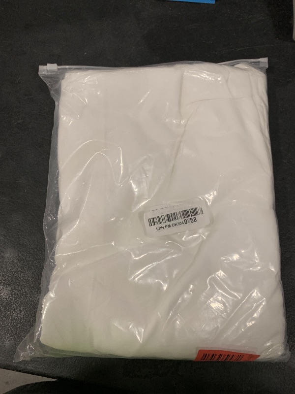Photo 1 of Toodou White King Bed Top Sheet is Made of Soft Wrinkle Resistant Microfiber and The Luxurious Solid Color Flat Sheet is Comfortable and Durable