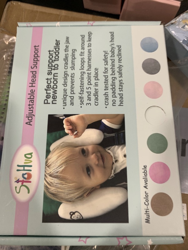 Photo 1 of Adjustable Infants and Baby Neck Head Support,U-Shape Children Travel Pillow Cushion for Car Seat,Offers Protection Safety for Kids
