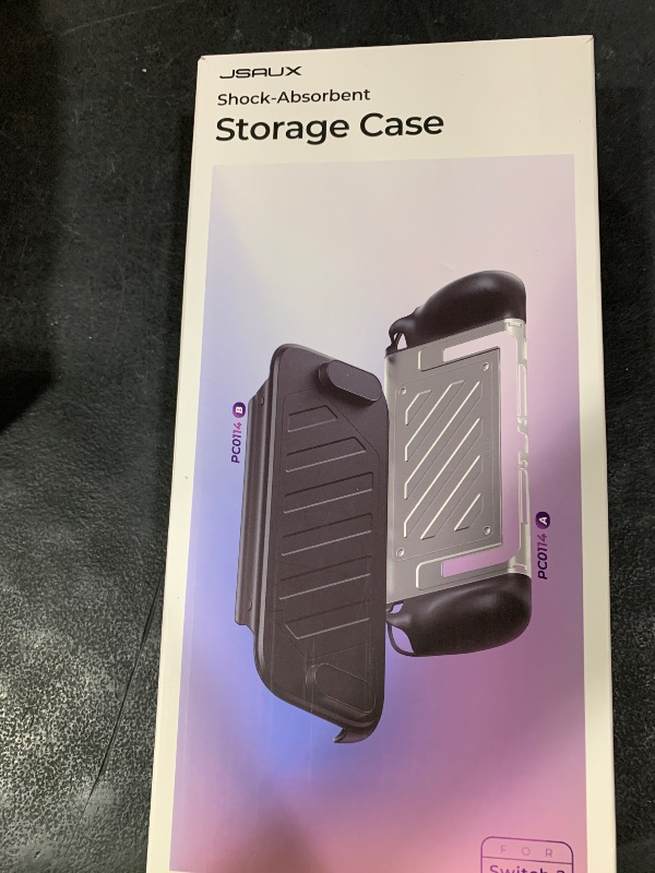 Photo 1 of JSAUX Split Protective Case for Nintendo Switch 2, TPU Thickened Grip Cover Compatible with Switch 2, Accessories with Stand Support & Shock Absorption-PC0114A?Only Case No Front Cover?