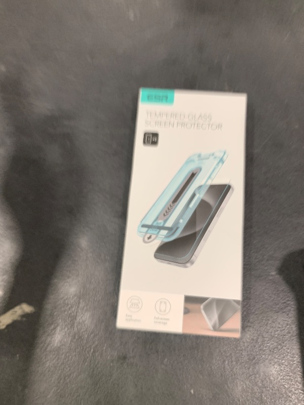 Photo 1 of ESR 3 Pack for iPhone 16 Pro Screen Protector, [9H Hardness] [Military Grade Shatterproof] Tempered Glass Film with Flawless Fit Tray, HD Clear, Scratch Resistant