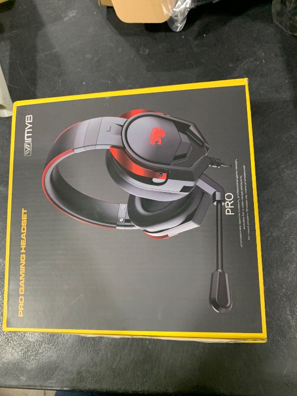 Photo 1 of IMYB A88 Gaming Headset with Microphone, Stereo Wired Noise Cancelling Over-Ear Headphones with Mic for Pc, Ps5, Xbox One Series X/s, Ps4, Computer, Laptop, Mac, Nintendo, Gamer (Red)