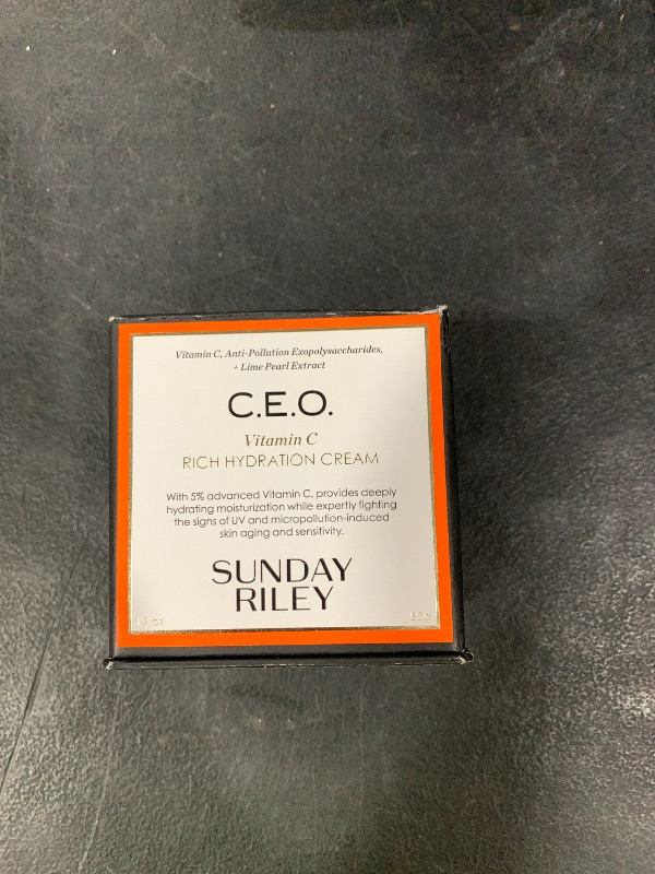 Photo 1 of Sunday Riley C.E.O. Vitamin C Rich Hydration Cream Face Moisturizer