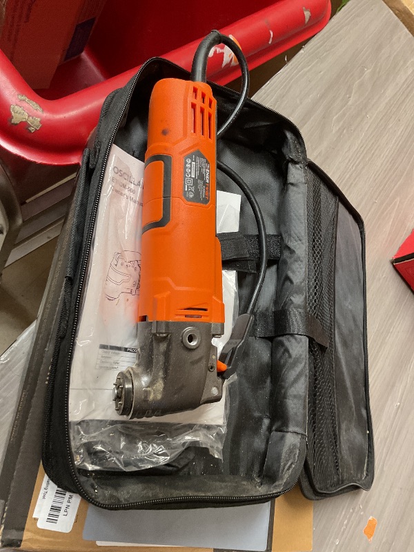 Photo 1 of ENERTWIST Oscillating Tool, 4.2 Amp Oscillating Multitool Kit with 5° Oscillation Angle, 6 Variable Speed, 31pcs Saw Accessories, Auxiliary Handle and Carrying Bag, ET-OM-500