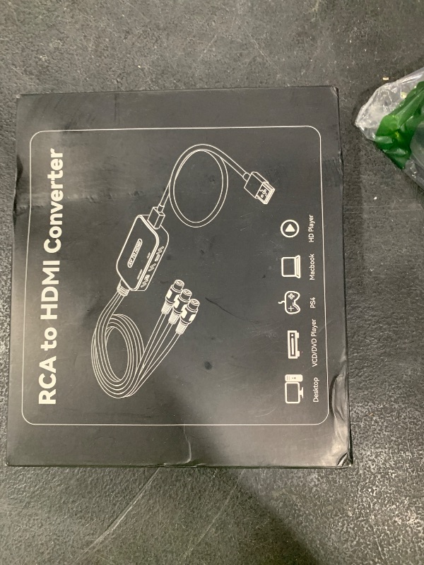 Photo 1 of RCA to HDMI Adapter,Viagkiki AV Converter,RCA Female to HDMI Converter Composite Audio Video Converter for PS1, PS2, PS3, STB, Xbox, VHS, VCR,Black-Ray DVD Players(Cable Included)