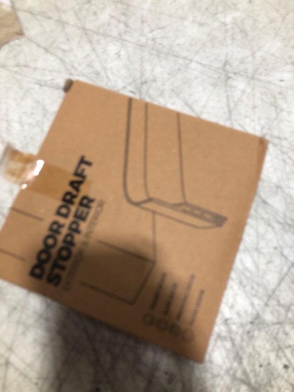 Photo 1 of Holikme Door Draft Stopper Under Door Draft Blocker Insulator Doors Sweep Weather Stripping Noise Stopper Strong Adhesive, White