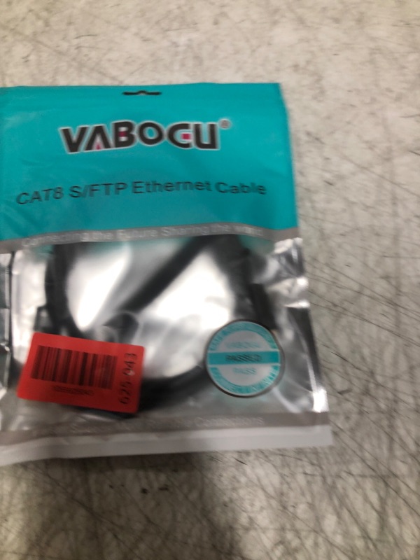 Photo 1 of Vabogu Cat 8 Ethernet Cable, 3ft Heavy Duty High Speed Internet Network Cable, 26AWG, 2000Mhz 40Gbps with Gold Plated RJ45 Connectors, Shielded for Indoor & Outdoor Use