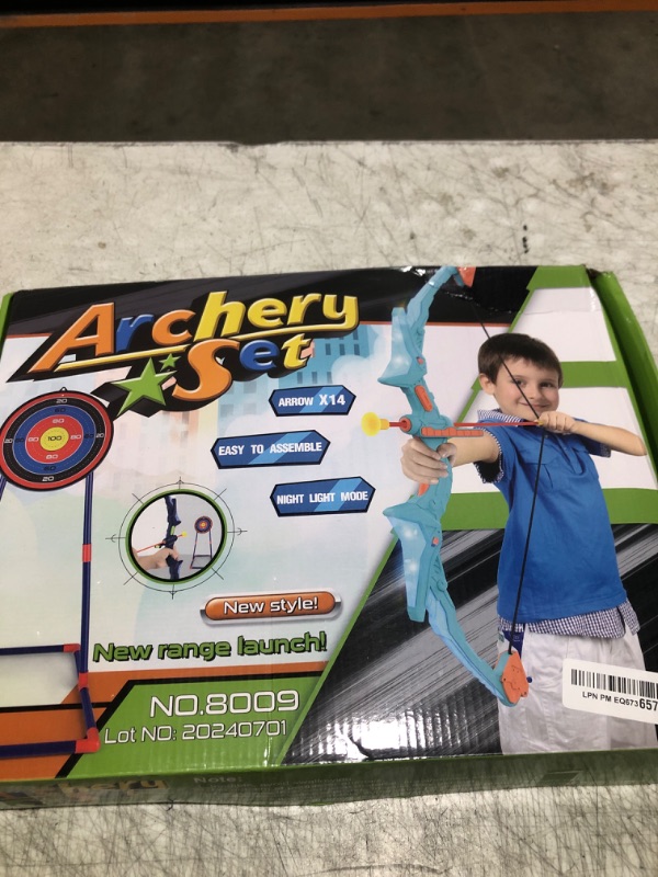 Photo 1 of 2 Pack Bow and Arrow Set for Kids, Light Up Archery Set with 14 Suction Cup Arrows, Archery Targets Outdoor Games for Kids Ages 4-8 8-12, Birthday Gifts Toys for 5 6 7 8 9 10 11 12 Year Old Boys Girls