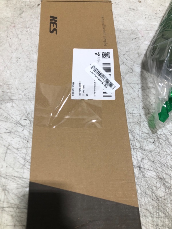 Photo 1 of KES Glass Shelves for Bathroom 2 Pack, 16 Inch Tempered Glass Floating Shelves Wall Mount Matte Black, BGS3201S40-BK-P2