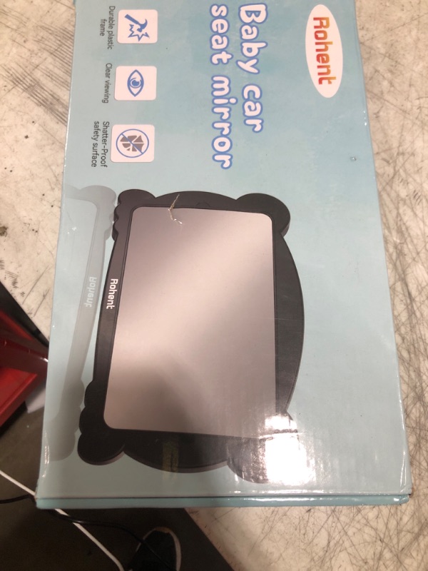 Photo 1 of Baby Car Mirror for Rear-Facing Car Seat - Shatterproof, 360° Adjustable, Wide Angle, Clear View, Easy Installation, Safe Acrylic - Ideal for New Parents & Baby Safety