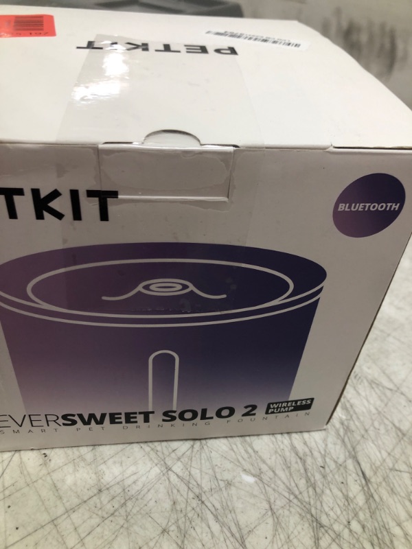 Photo 1 of PETKIT EVERSWEET Solo 2 Cat Water Fountain with Wireless Pump, Ultra Quiet 70oz/2L Pet Water Fountain for Cats and Dogs Inside, 3 Working Modes, Visualization Window, App Control