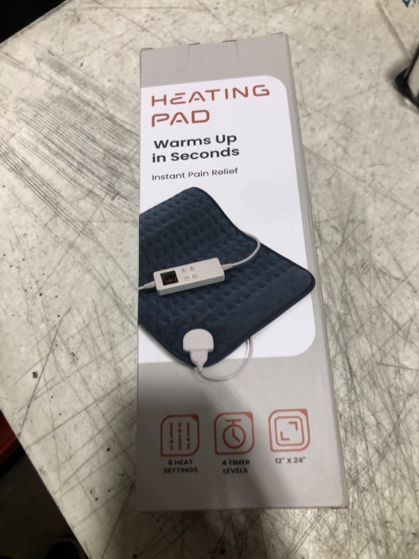 Photo 1 of NBKLS Heating Pad for Back, Large Heating Pads for Body Muscle Pain Cramps Relief, 6 Heat Settings Machine Washable Electric Heating Pad, Birthday Christmas Gifts for Women Mom