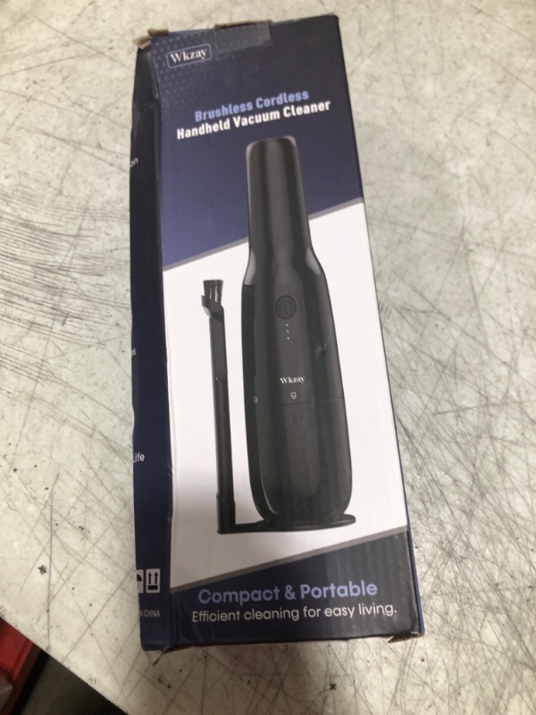 Photo 1 of Wkzay Small Handheld Vacuum Cordless with Brushless Motor – 16,000Pa Strong Suction, Fast Charging, Low Noise, Lightweight and Portable for Home, Apartment, Dorms, Small Spaces