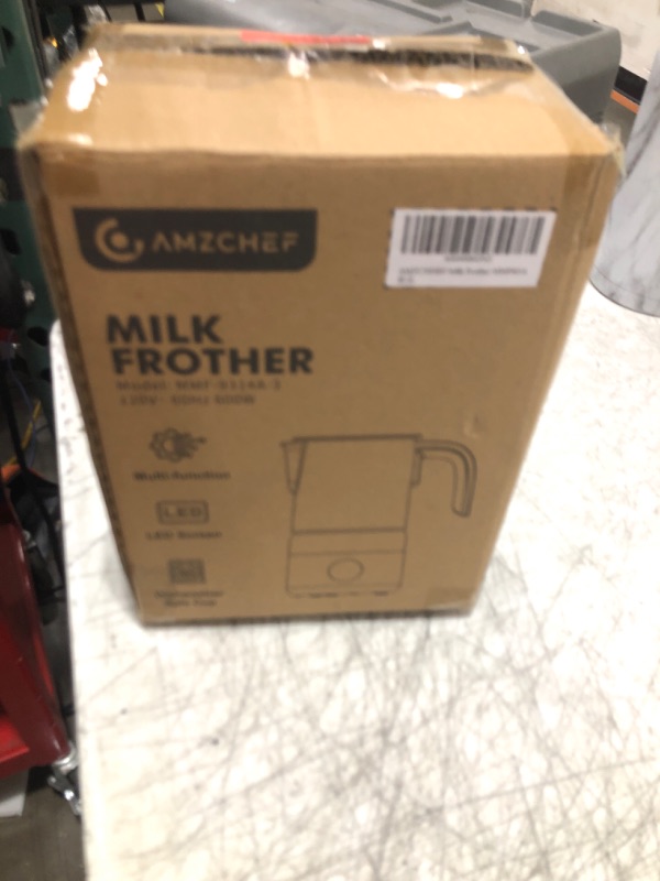 Photo 1 of AMZCHEF 8-IN-1 Milk Frother and Steamer 600W w/Smart Touch Control, 17oz/500ml Detachable Frother for Coffee, Automatic Warm and Cold Foam Maker, Hot Chocolate Maker, Dishwasher Safe