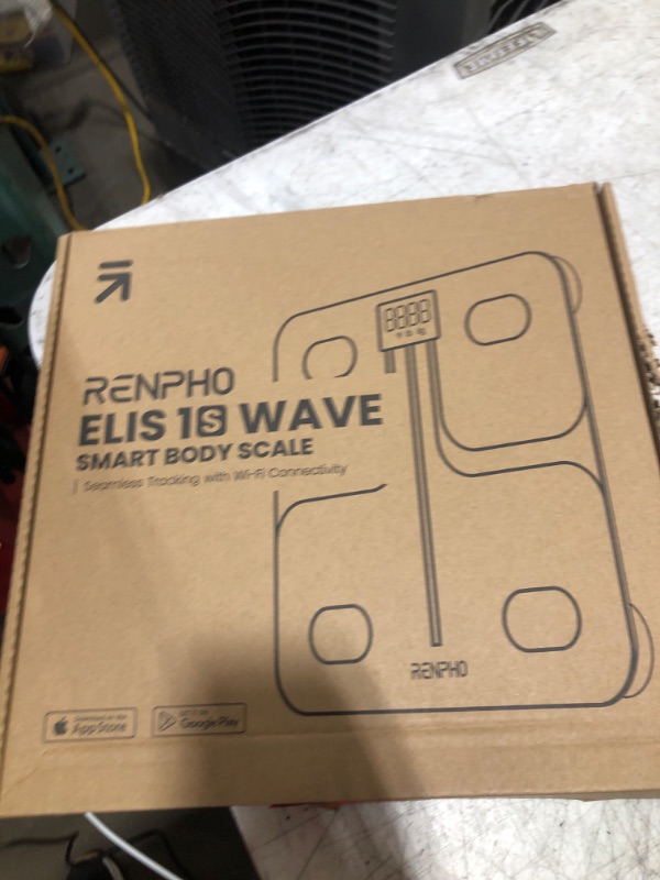 Photo 1 of RENPHO Wi-Fi Bluetooth Scale Smart Digital Bathroom Weight BMI Body Fat Scale Tracks 13 Metrics, Wireless Body Composition Analysis & Health Monitor with Lighted LED Display - Elis Aspire