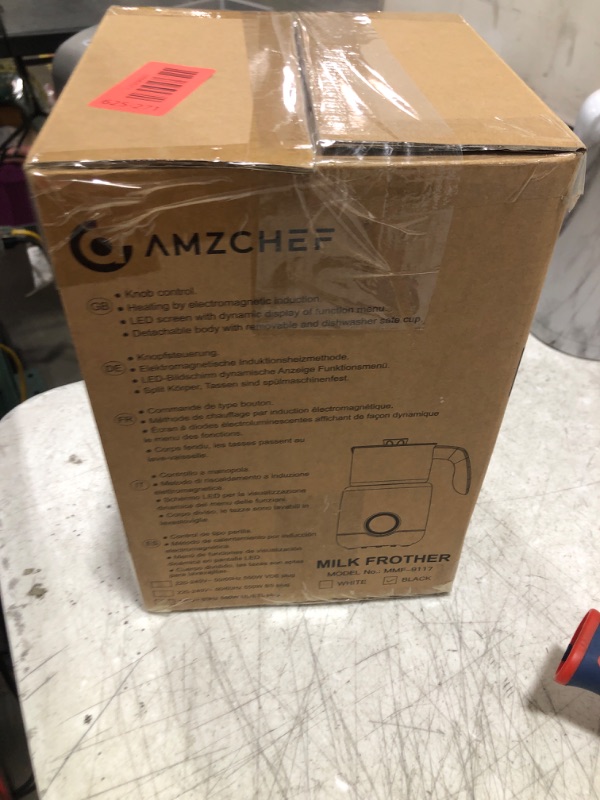 Photo 1 of AMZCHEF 8-IN-1 Milk Frother and Steamer 550 Watts, 21 oz Split Stainless Steel Automatic Steamer, Milk's Warmer for Latte, Cappuccino, Hot and Cold Froth, Heated Milk, Hot Chocolate, Baby Food silver