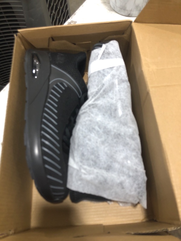 Photo 1 of MEHOTO Womens Wide Toe Box Shoes Walking Sneakers with Arch Support Slip On Fashion Tennis Shoes for Swelling Bunion Plantar Fasciitis BlackGrey US 7