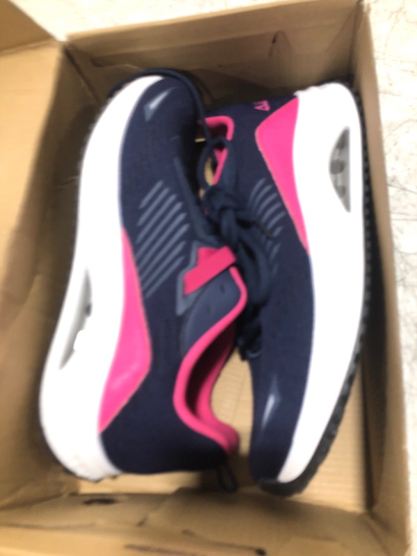 Photo 1 of Gyeice Womens Walking Shoes Arch Support Comfortable Sneakers Orthotic Breathable Lightweight Shoes for Plantar Fasciitis BlueRed, Size 9