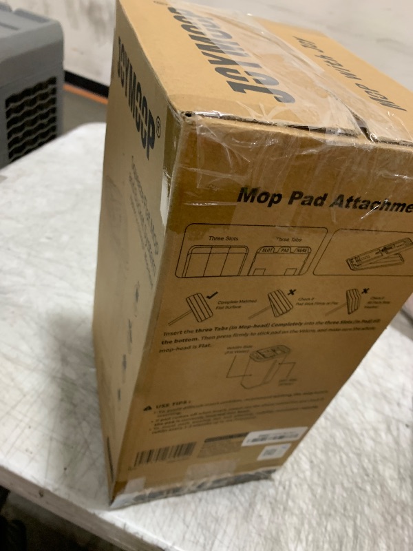 Photo 1 of JOYMOOP Mop and Bucket with Wringer Set, Hands Free Flat Floor Mop and Bucket, with 3 Washable Microfiber Pads, Wet and Dry Use, Floor Cleaning System