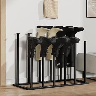Photo 1 of Boot Rack Boot Organizer for Tall Boots Entryway Boot Storage for 6 Pairs Hallway Boot Storage Rain Boot Shelf Free Standing Boot Holder for Cowboy Boot
