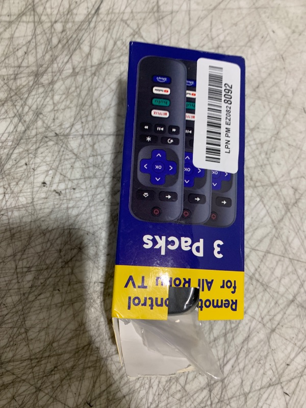 Photo 1 of 3 Pack Replacement Remote Control Only for Roku TV, Compatible for TCL Roku/Hisense Roku/Sharp/Philips/Onn Roku (Not for Roku Stick and Box)