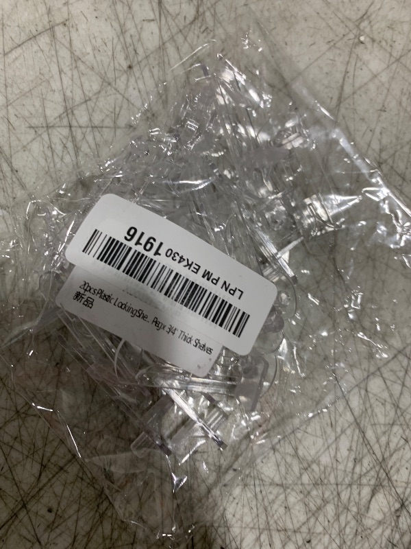 Photo 1 of 20pcs Plastic Locking Shelf Support Pegs,6mm Shelf Pins ,Self-Locking Bracket Clips,Clear Shelf Pegs for for Kitchen Cabinet Furniture Book Shelves, 6mm Peg x 3/4" Thick Shelves