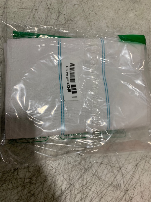 Photo 1 of Abdominal Binder Post Surgery Tummy Tuck Belt for Women & Men, Postpartum Belly Band Compression Stomach Wrap, Breathable, Skin Friendly - (45" - 60") 3 Panel - 9" (White)