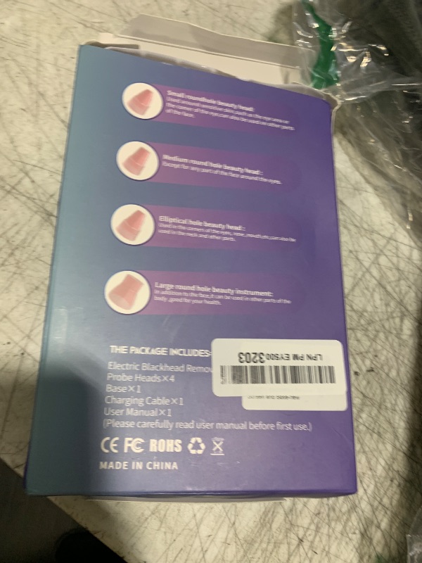 Photo 1 of Blackhead Remover Pore Vacuum with Hot Compress- 2025 Upgraded Electric Face Cleaner Pore Extractor Pimple Extractor Acne White Heads Removal Tool with 5 Suction Head LCD Screen and Base
