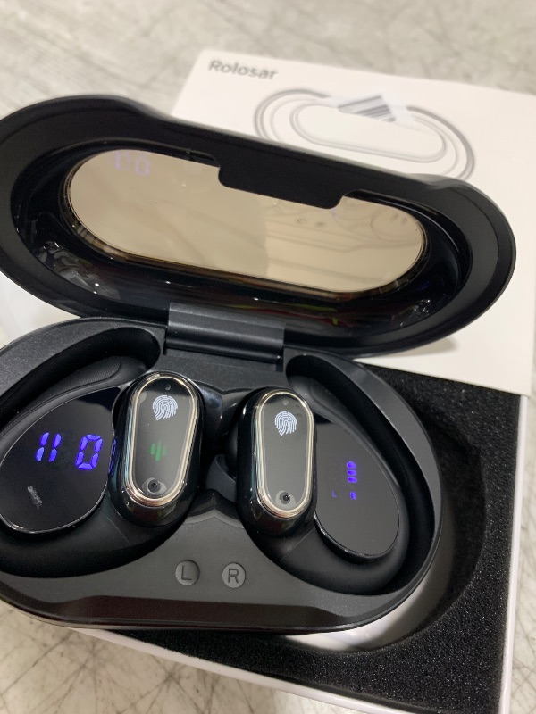 Photo 1 of Wireless Earbuds, 2025 Bluetooth 5.4 Headphones Sport, 50Hrs HiFi Stereo Deep Bass Over-Ear buds with ENC Noise Cancelling Mic, IP7 Waterproof & LED Display Earphones with Earhooks for Workout/Running