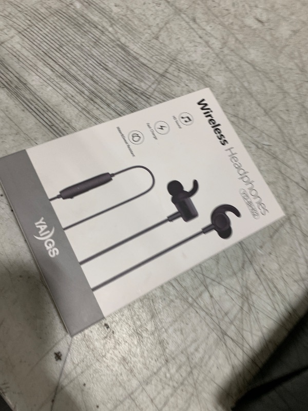 Photo 1 of YADGS Bluetooth Headphones, Wireless Earbuds for Sports, IPX6 Sweat-Proof Neckband Headphones for Running Workouts, Magnetic in-Ear Earphones with Mic for Clear Calls