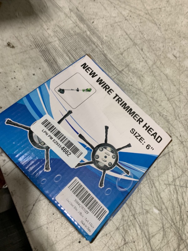 Photo 1 of 6 inch Steel Wire Grass Trimmer Head - Wire Weed Trimmer Head for Electric Battery Powered Cordless String Trimmer Wire Brush Weed Trimmer Head, Weed Eater, Metal Weed Eater Blade, 1 Pack, 6 Blade