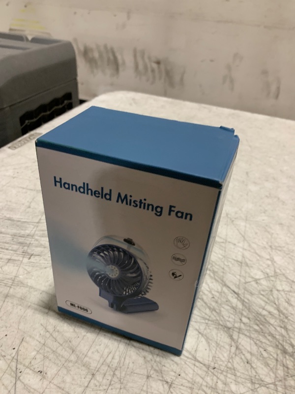 Photo 1 of PANERGY Handheld Misting Fan – Rechargeable Battery Operated,Handheld Personal Fan with Mist Spray, Electric Hand Fans, 180° Foldable Mister Fans for Travel, Camping, Disney, Concerts, Office(White)