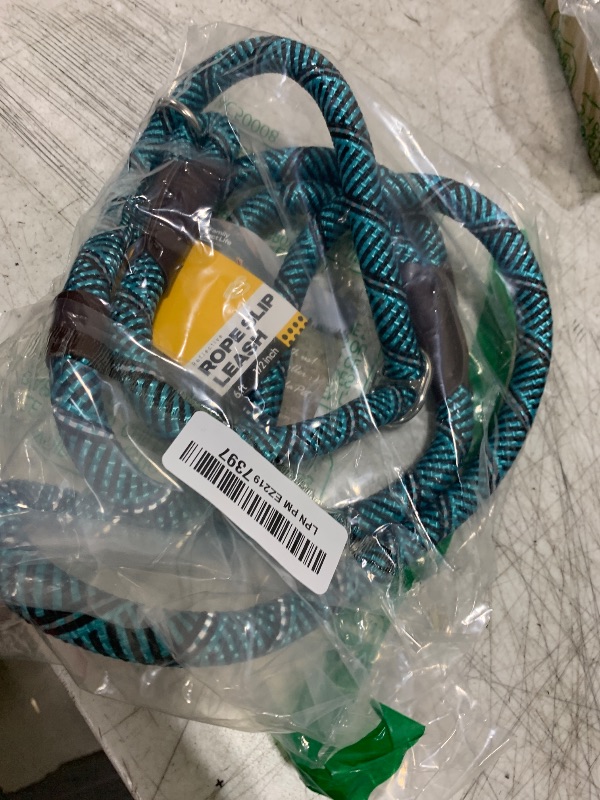 Photo 1 of Fida Durable Slip Lead Dog Leash, 6 FT x 1/2" Heavy Duty Loop Comfortable Strong Rope Leash for Large, Medium Dogs, No Pull Pet Training with Highly Reflective, Blue