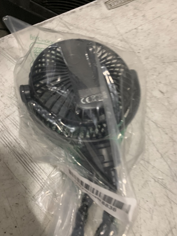 Photo 1 of Gaiatop Mini Portable Stroller Fan, Battery Operated Small Clip on, Detachable 3 Speed Rechargeable, 360° Rotate Flexible Tripod Better Cooling for Car Seat Crib Treadmill Travel Black