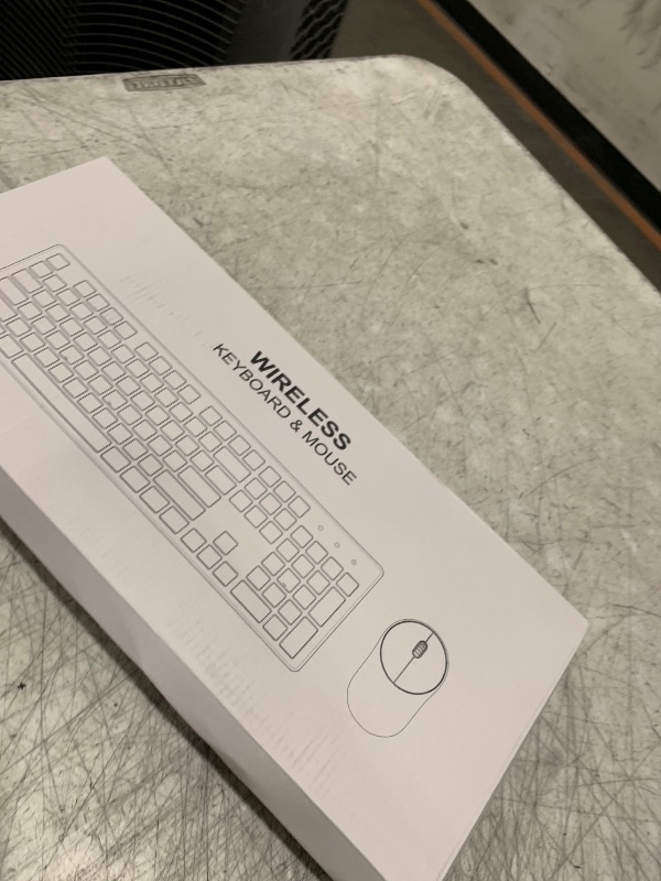 Photo 1 of Wireless Keyboard and Mouse, Trueque Silent 2.4GHz Cordless Full Size USB Mouse Combo, Long Battery Life, Lag-Free for Computer, Laptop, PC, Windows, Mac, Chrome OS (Black)