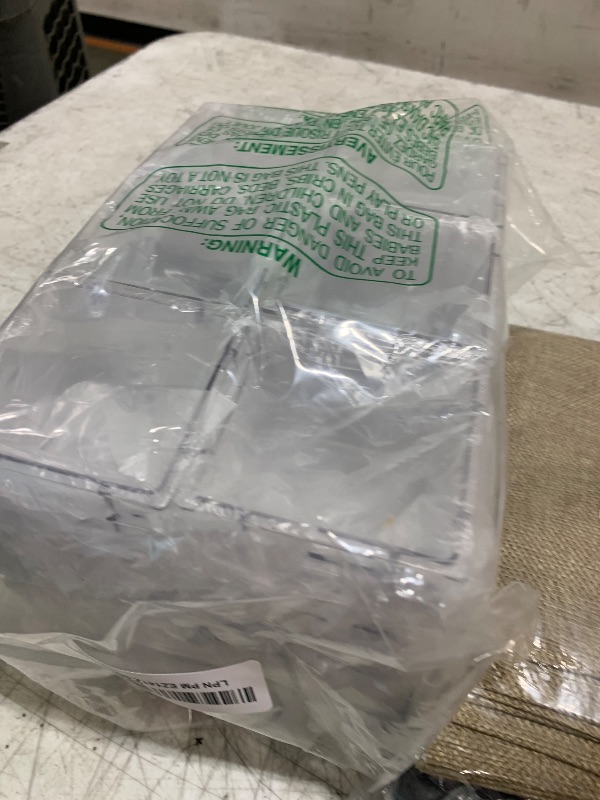 Photo 1 of ?Crystal Design?A-LUGEI Clear Drawer Organizer,?Military Grade?Acrylic Makeup Organizer, Bathroom Organizers and Storage, Organization and Storage, Organizer Bins for Office Vanity Kitchen Tool Trays