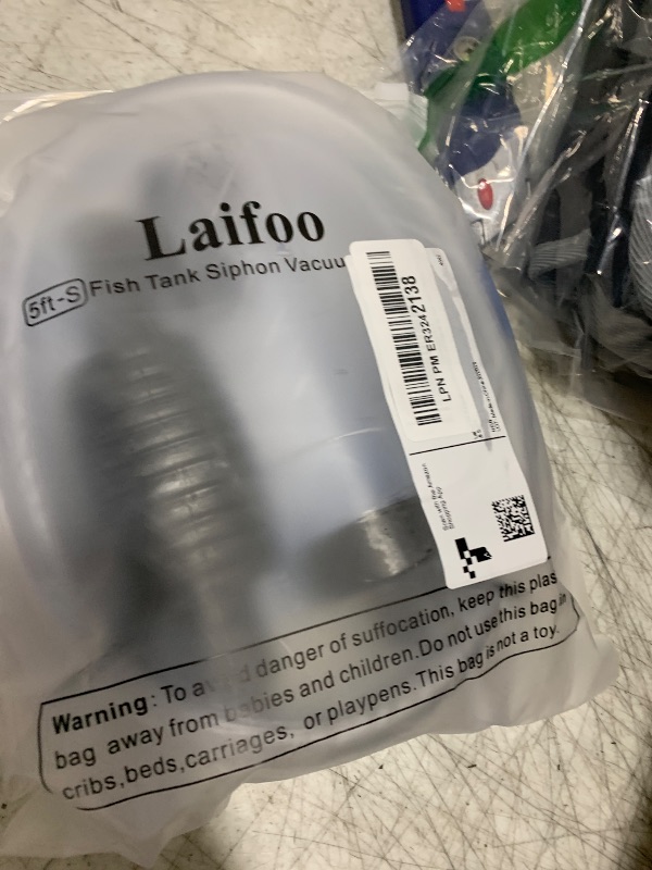 Photo 1 of Laifoo 5ft-S Aquarium Siphon Vacuum Cleaner for Fish Tank Cleaning Gravel & Sand