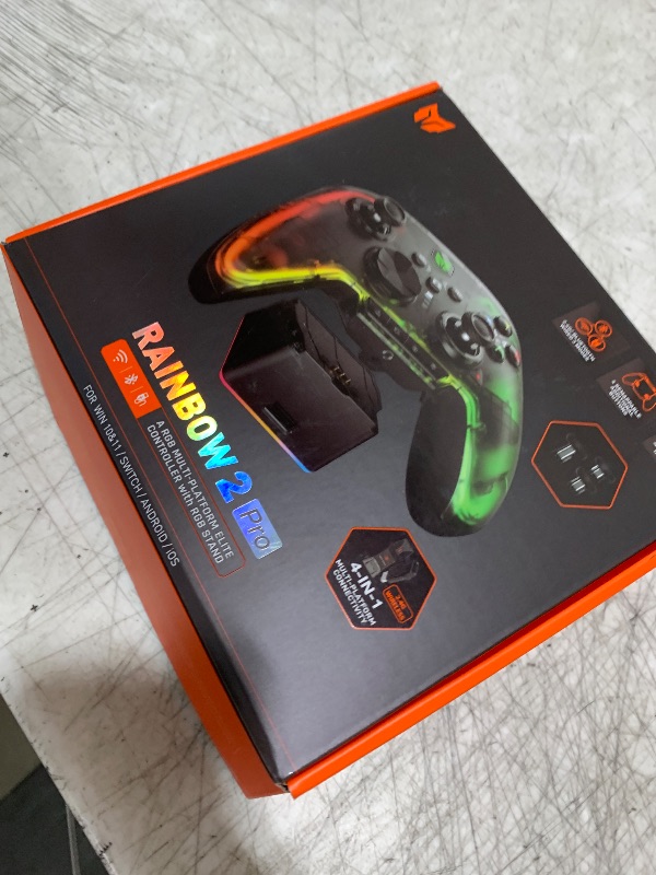 Photo 1 of BIGBIG WON Wireless Switch Controllers for Nintendo Switch/PC Windows/Android/IOS, Bluetooth Wired PC Game Controller With 6-Axis Gyro/Vibration/Turbo/NFC/Wake-Up, Gaming Controller with Charging Dock