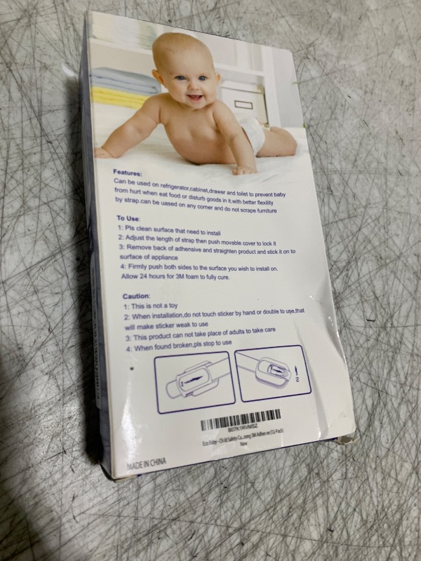 Photo 1 of Eco-Baby Safety Cabinet Proofing for Babies - u3M Adhesive Baby Proofing Straps, Refrigerator Lock Straps, Child Proof Locks for Cabinet, Toilet Seat, Cupboard,Door with Easy Installation (12 Pack)