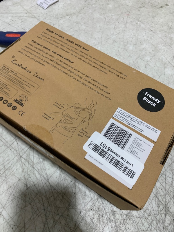 Photo 1 of KeaBabies Baby Wrap Carrier - All in 1 Original Baby Carrier Newborn to Toddler Sling, Easy to Wear, Hands Free Bonding, Lightweight, Breathable Infant Wraps (Trendy Black)