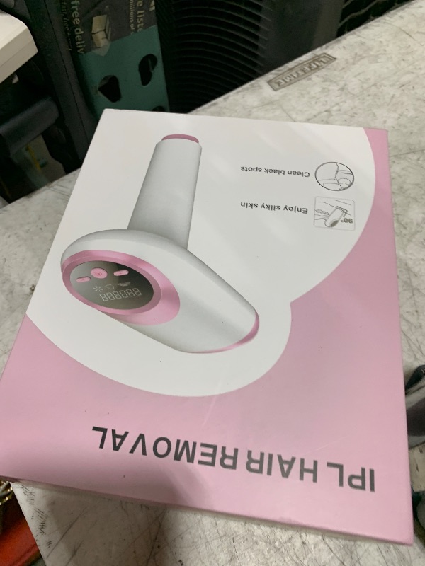 Photo 1 of Laser Hair Removal for Women,999,999 Flashes Painless IPL Hair Removel, Hair Removal Device at-Home for Armpits Legs Arms Bikini Line (Pink-White)
