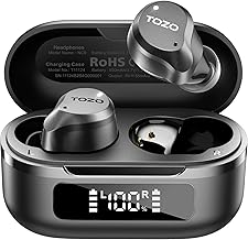 Photo 1 of Tozo Nc9  Active Noise Cancelling Wireless Earbuds, 6 Mics ENC Clear Call, IPX8 Waterproof, in Ear Bluetooth 5.3 Headphones Stereo Bass Ear Buds 59H Playtime with LED Display 32 EQs via APP