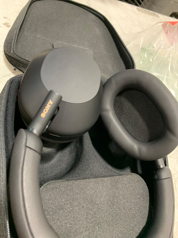 Photo 1 of Sony WH-1000XM5 Premium Noise Canceling Headphones, Auto NC Optimizer, 30-Hour Battery, Alexa Voice Control, Black