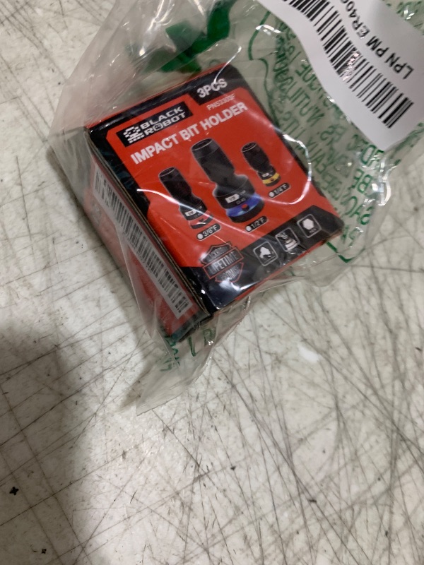 Photo 1 of BLACKROBOT 3PCS Quick Release Impact Bit Holders 1/2 3/8 1/4-Inch Square Drive to 1/4-Inch Hex Socket Adapter, CR-MO Steel, Impact Wrench Ratchet Use