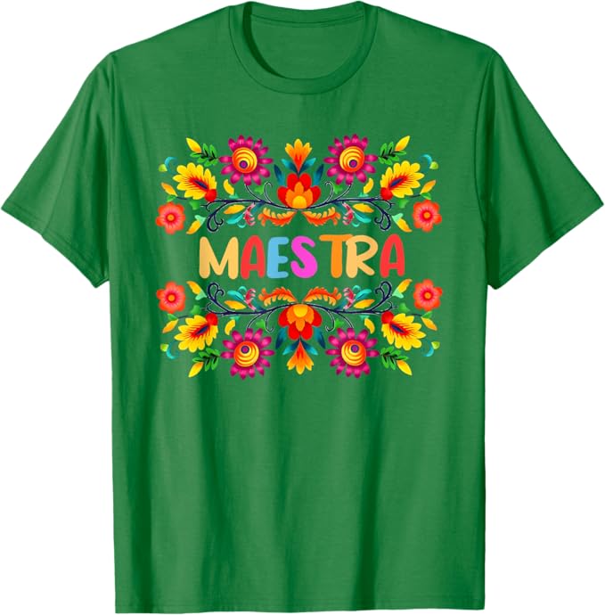 Photo 1 of Maestra Cinco De Mayo Spanish Mexican Teacher T-Shirt for Men Women