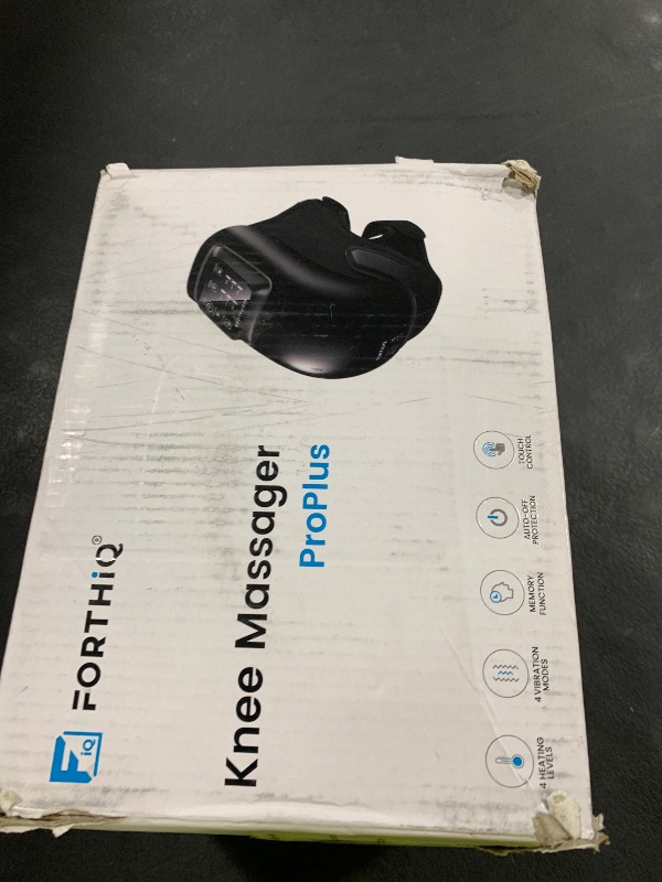 Photo 1 of FORTHiQ Knee Massager Pro+ with Heat, Red Light and Vibration, 6-in-1, Dual-Wavelength - Cordless, Portable, Adjustable Straps, Easy to Use, Saves Your Settings