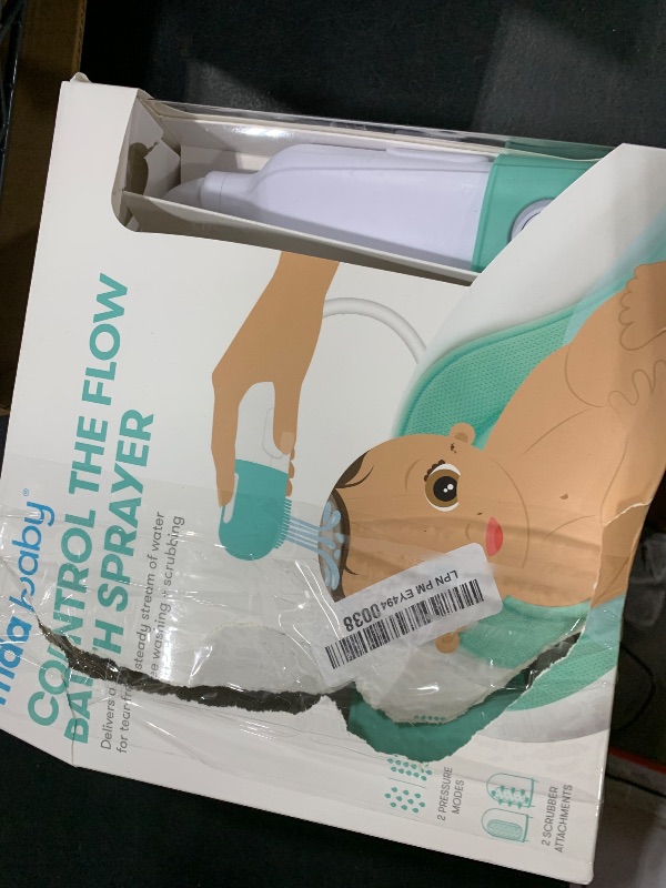Photo 1 of Frida Baby Control The Flow Bathtub Sprayer Attachment for Baby Bathtub, Shower Head with Scalp Massager, Control Waterflow with 2 Pressure Modes