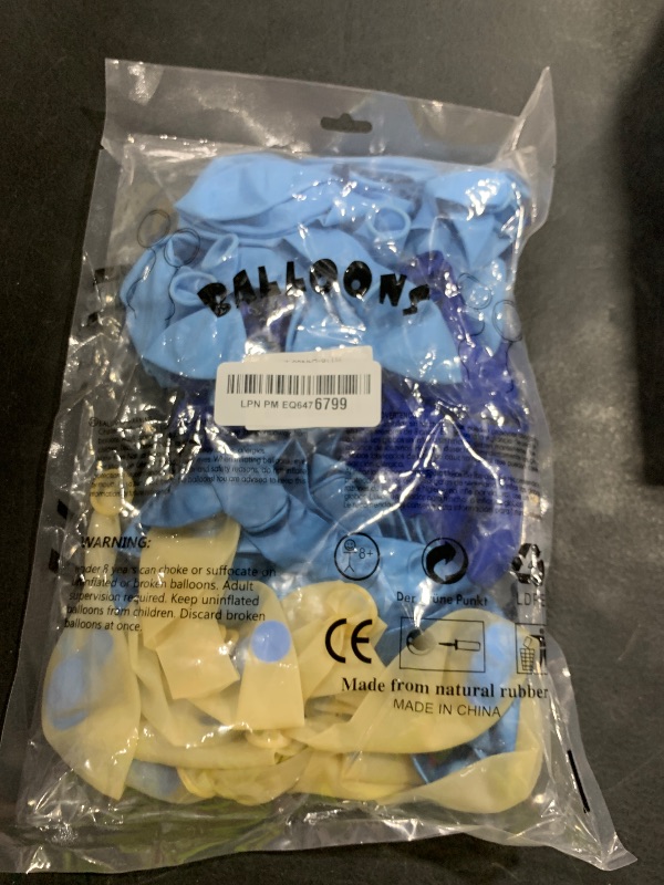 Photo 1 of ADOINBY Metallic Blue Balloons, 80Pcs 12inch Chrome Light Macaron Matte Latex and Confetti Balloons for Birthday Wedding Baby Shower Party Supplies Decorations