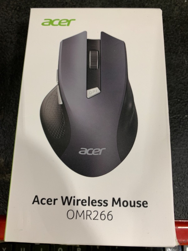 Photo 1 of acer Wireless Mouse for Laptop, 2.4GHz Computer Mouse 3 Adjustable DPI Office Cordless USB Mice with USBA Receiver, 6 Buttons, 1600 DPI, Medium to Large Sized Hands Compatible with PC, Laptop, Desktop